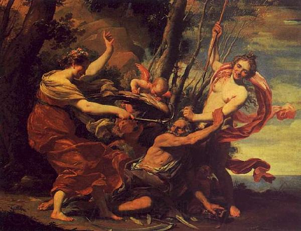  Simon  Vouet Time Overcome by Hope, Love and Beauty Germany oil painting art